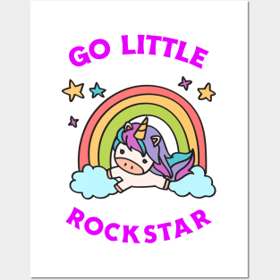 Go Little Rockstar Unicorn Posters and Art